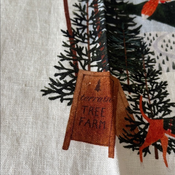 NWOT Anthropologie by Terrain May We Fly Tree Farm Friends Dish Towel - Picture 10 of 11